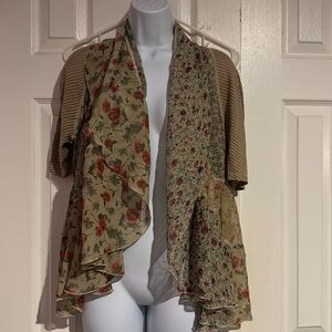 Floral crocheted lace cardigan